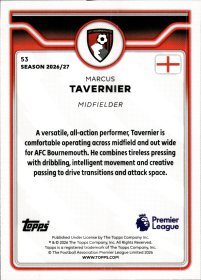 Marcus Tavernier - Topps Flagship Premier League Base Set 2026-27, Nr. 53
