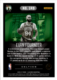 Evan Fournier - Panini Illusions Base Set 2020-21, Nr. 149