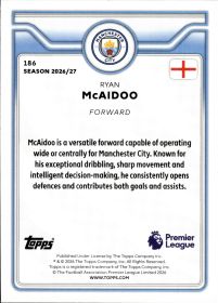 Ryan McAidoo - Topps Flagship Premier League Base Set 2026-27, Nr. 186 – Rookie Card