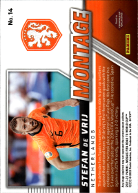 Stefan de Vrij - Panini Mosaic FIFA Road to World Cup Montage 2021-22, Nr. 14 – Insert