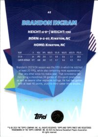 Brandon Ingram - Topps Finest Base Set 2024-25, Nr. 62