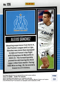 Alexis Sánchez - Panini Score FIFA Base Set 2022-23, Nr. 126