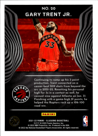 Gary Trent Jr. - Panini Illusions Base Set 2021-22, Nr. 20