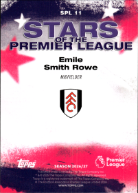 Emile Smith Rowe - Topps Flagship Premier League Stars of the Premier League 2026-27, Nr. SPL 11 – Insert