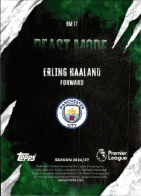 Erling Haaland - Topps Flagship Premier League Beast Mode 2026-27, Nr. BM 17 – Insert