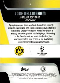 Jobe Bellingham - Topps UEFA Club Competitions Base Set 2025-26, Nr. 5 – Rookie Card