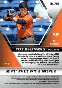 Ryan Mountcastle - Panini Mosaic Base Set 2021, Nr. 245 – Rookie Card