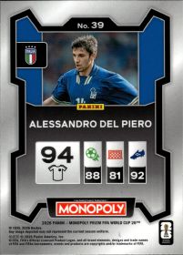 Alessandro Del Piero - Panini Prizm Monopoly FIFA World Cup Base Set 2026, Nr. 39