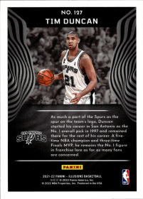 Tim Duncan - Panini Illusions Base Set 2021-22, Nr. 127