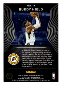 Buddy Hield - Panini Illusions Base Set 2021-22, Nr. 47