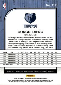 Gorgui Dieng - Panini Hoops Premium Stock Base Set 2019-20, Nr. 112