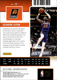 Deandre Ayton - Panini Contenders Season Ticket 2021-22, Nr. 19