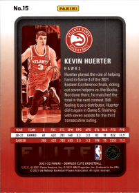 Kevin Huerter - Panini Donruss Elite Base Set 2021-22, Nr. 15
