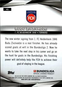 Budu Zivzivadze - Topps Chrome Bundesliga Base Set 2024-25, Nr. 45