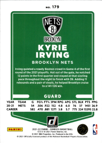 Kyrie Irving - Panini Donruss Base Set 2021-22, Nr. 179