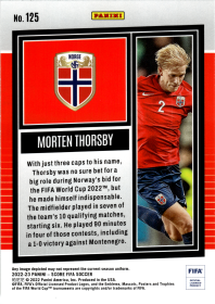 Morten Thorsby - Panini Score FIFA Base Set 2022-23, Nr. 125