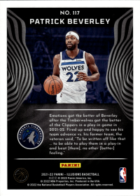 Patrick Beverley - Panini Illusions Base Set 2021-22, Nr. 117