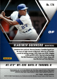 Vladimir Guerrero Sr. - Panini Mosaic Base Set 2021, Nr. 174