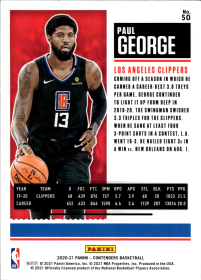 Paul George - Panini Contenders Season Ticket 2020-21, Nr. 50