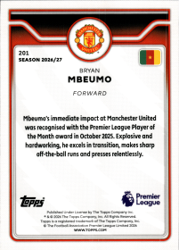 Bryan Mbeumo - Topps Flagship Premier League Base Set 2026-27, Nr. 201