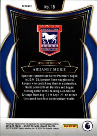 Arijanet Muric - Panini Select Premier League Terrace 2024-25, Nr. 18 – Rookie Card