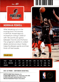 Norman Powell - Panini Contenders Season Ticket 2021-22, Nr. 49