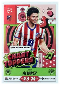 Julián Alvarez - Topps Match Attax UEFA Club Competitions Chart Toppers 2026-27, Nr. GH 2