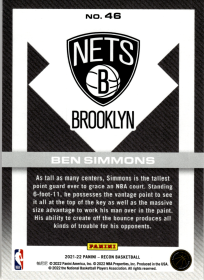 Ben Simmons - Panini Recon Base Set 2021-22, Nr. 46