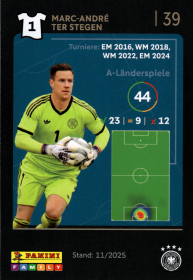 Marc-André Ter Stegen - Panini FIFA World Cup DFB-Sammelkarten 2026, Nr. 39