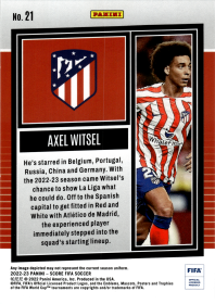 Axel Witsel - Panini Score FIFA Base Set 2022-23, Nr. 21