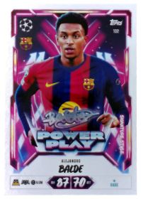 Alejandro Balde - Topps Match Attax UEFA Club Competitions Power Play Signature Style 2026-27, Nr. 132
