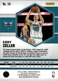 Cody Zeller - Panini Mosaic Base Set 2020-21, Nr. 14
