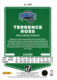Terrence Ross - Panini Donruss Base Set 2021-22, Nr. 163