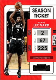 Kawhi Leonard - Panini Contenders Season Ticket 2021-22, Nr. 22