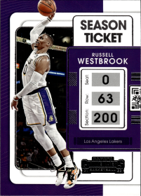 Russell Westbrook - Panini Contenders Season Ticket 2021-22, Nr. 52