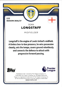 Sean Longstaff - Topps Flagship Premier League Base Set 2026-27, Nr. 152