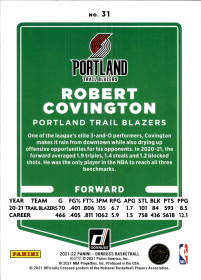 Robert Covington - Panini Donruss Base Set 2021-22, Nr. 31