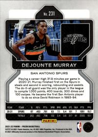 Dejounte Murray - Panini Prizm Base Set 2021-22, Nr. 231