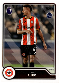 Kaye Furo - Topps Flagship Premier League Base Set 2026-27, Nr. 72 – Rookie Card