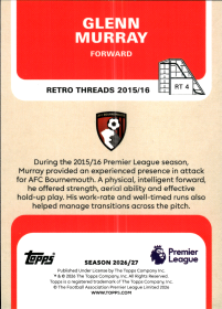 Glenn Murray - Topps Flagship Premier League Retro Threads 2026-27, Nr. RT 4 – Insert