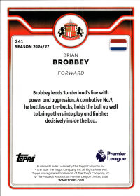 Brian Brobbey - Topps Flagship Premier League Base Set 2026-27, Nr. 241