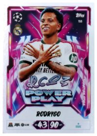 Rodrygo - Topps Match Attax UEFA Club Competitions Power Play Signature Style 2026-27, Nr. 150