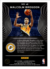 Malcolm Brogdon - Panini Illusions Base Set 2021-22, Nr. 48