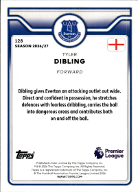 Tyler Dibling - Topps Flagship Premier League Base Set 2026-27, Nr. 128