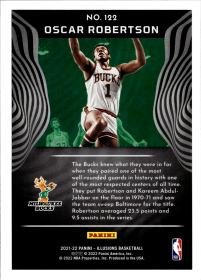 Oscar Robertson - Panini Illusions Base Set 2021-22, Nr. 122 – Trophy Collection Bronze