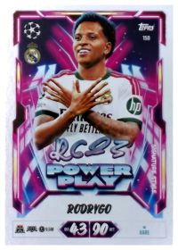 Rodrygo - Topps Match Attax UEFA Club Competitions Power Play Signature Style 2026-27, Nr. 150