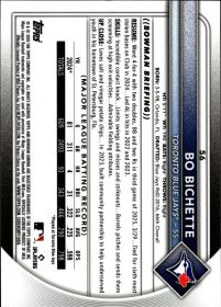 Bo Bichette - Topps Bowman Chrome Base Set 2025, Nr. 56