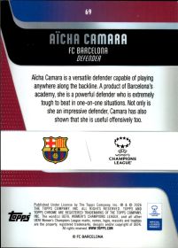 Aïcha Camara - Topps Chrome UEFA Women's Champions League Base Set 2025-26, Nr. 69 – Rookie Card