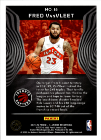 Fred VanVleet - Panini Illusions Base Set 2021-22, Nr. 18