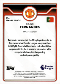 Bruno Fernandes - Topps Flagship Premier League Base Set 2026-27, Nr. 196